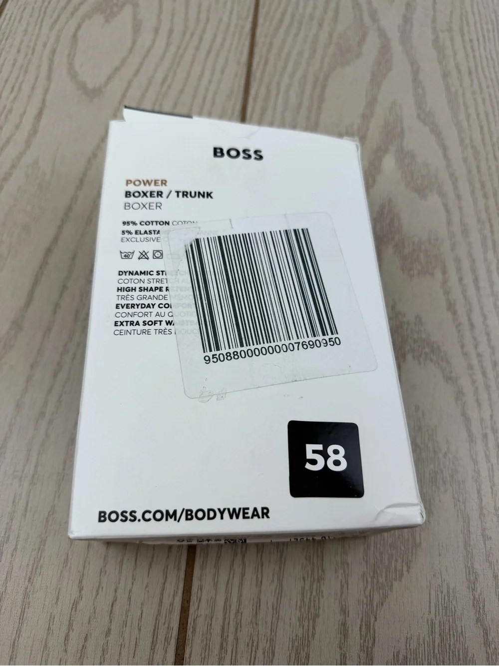 Boss Men's Cotton Stretch Boxer/Trunk Power Design XL $50